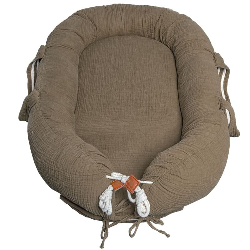 Newborn babynest mousseline oak
