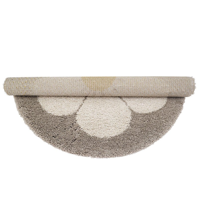 Bohemian Daisy beige rond kindervloerkleed