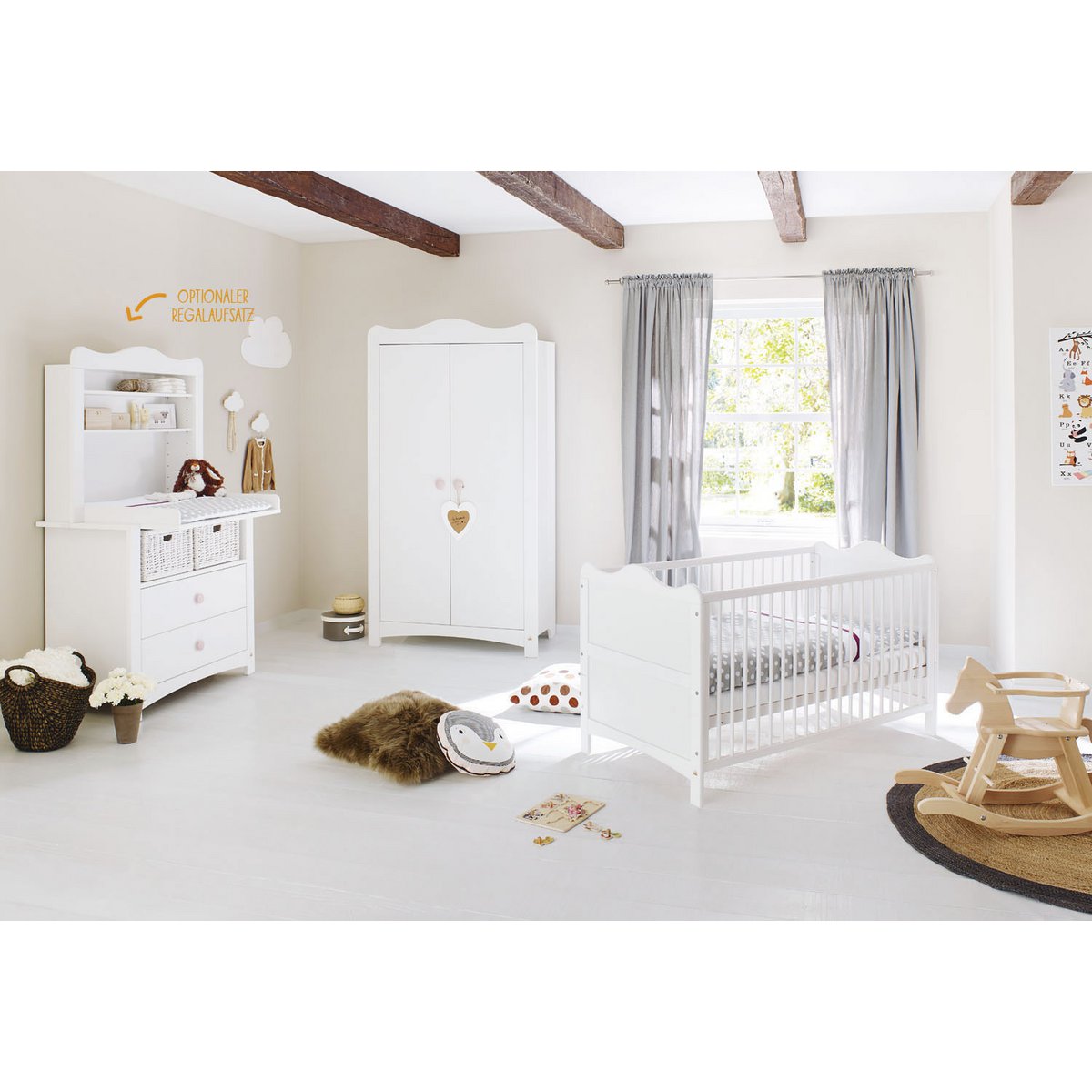 Kinderkamer meubelset 4 delig Florentina