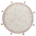 MALLEN rond kinderkleed met stippen