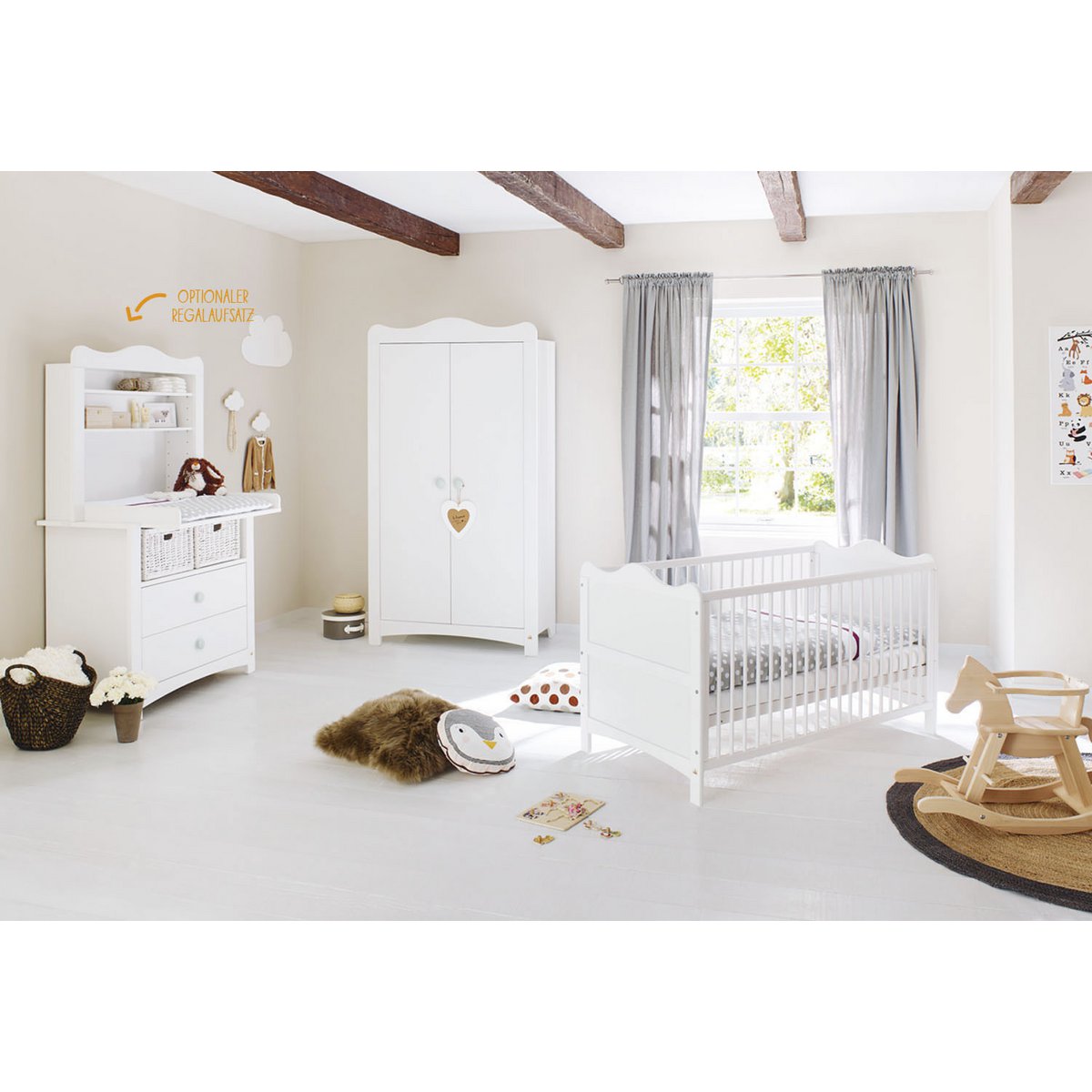 Kinderkamer meubelset 4 delig Florentina