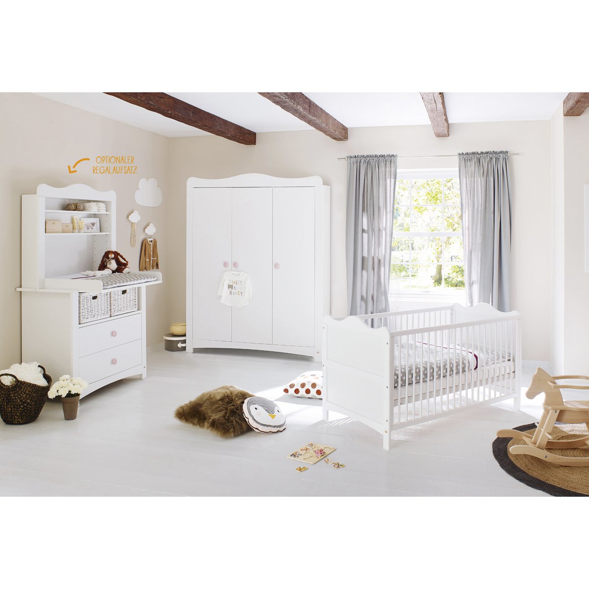 Kinderkamer meubelset 4 delig Florentina
