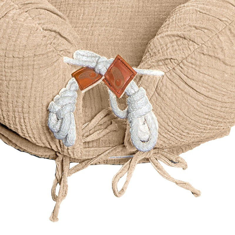 Newborn babynest mousseline sand