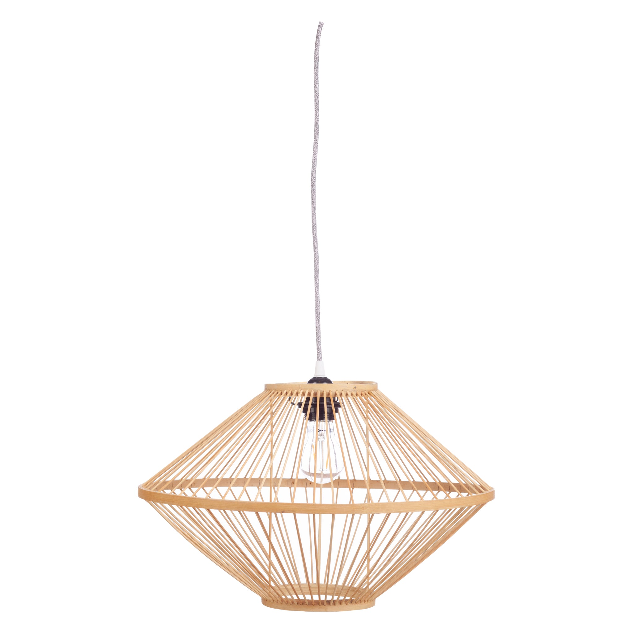 Ufo hanglamp bamboo naturel Ø45cm H28cm