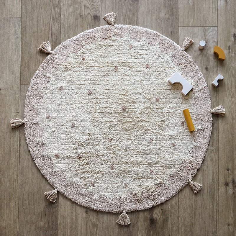 MALLEN rond kinderkleed met stippen