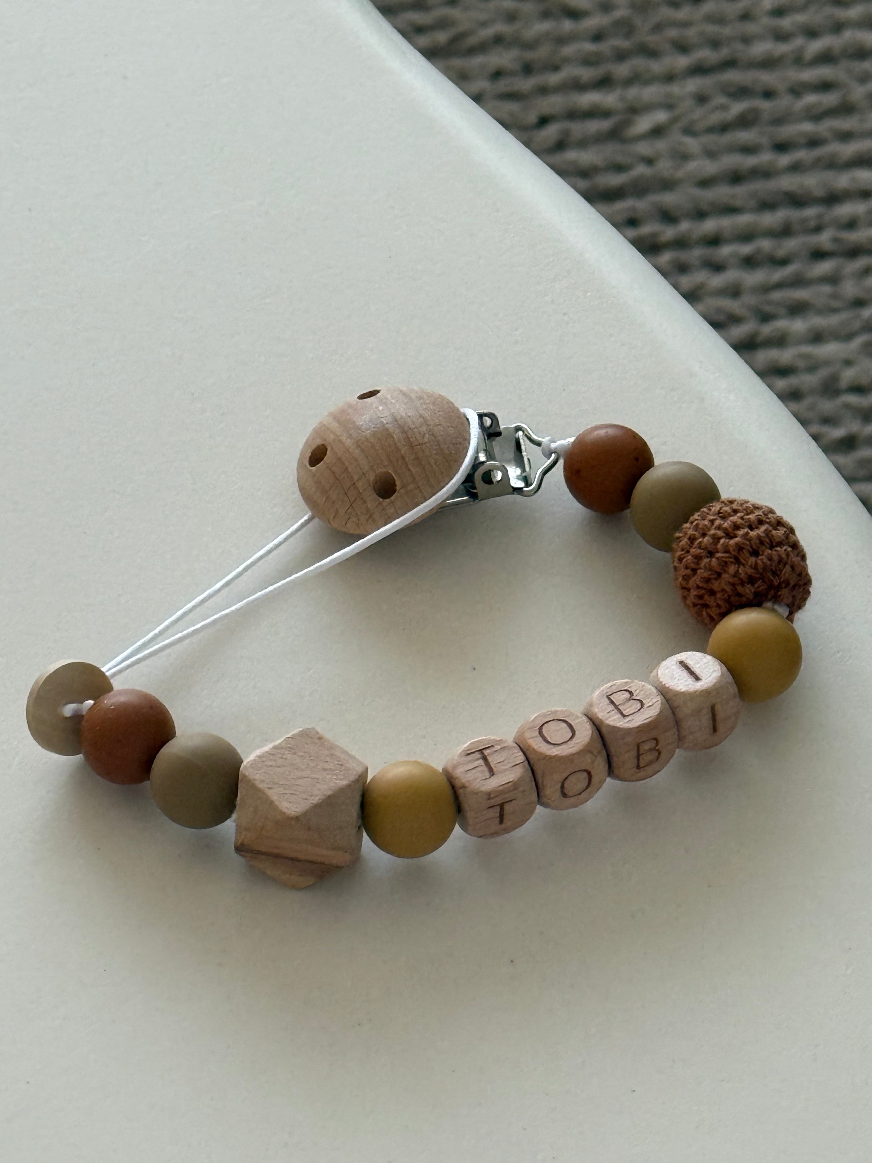 Speenkoord met naam - Tobi