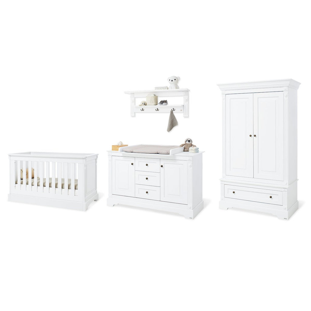 Kinderkamer meubelset 4 delig Emilia hout wit