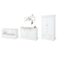 Kinderkamer meubelset 4 delig Emilia hout wit