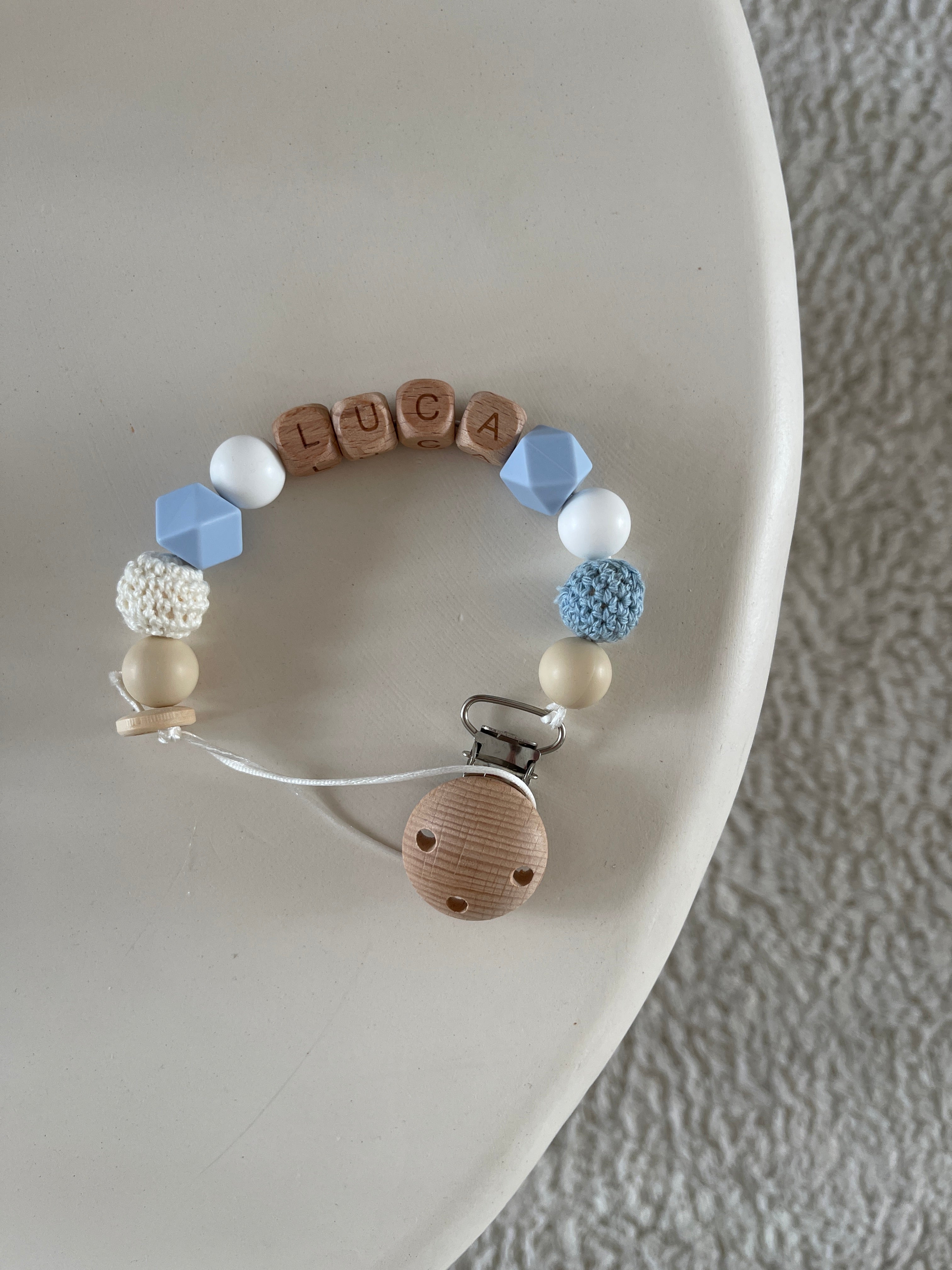 Speenkoord met naam - Luca