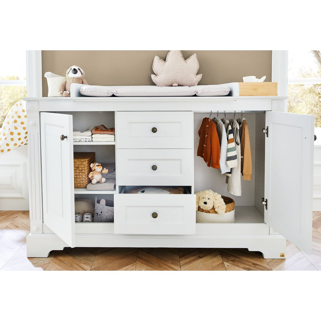 Kinderkamer meubelset 4 delig Emilia hout wit