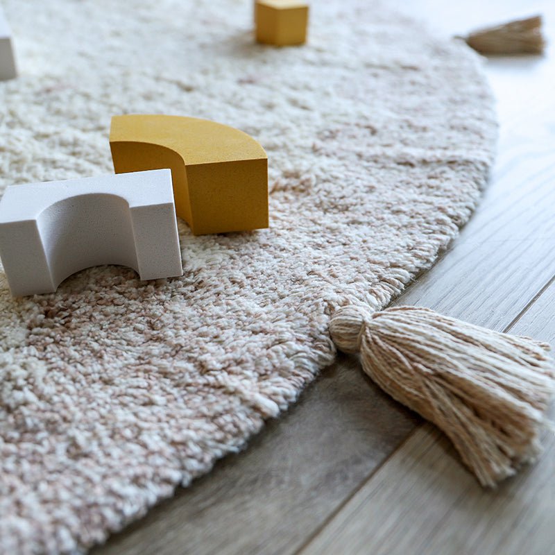 MALLEN rond kinderkleed met stippen