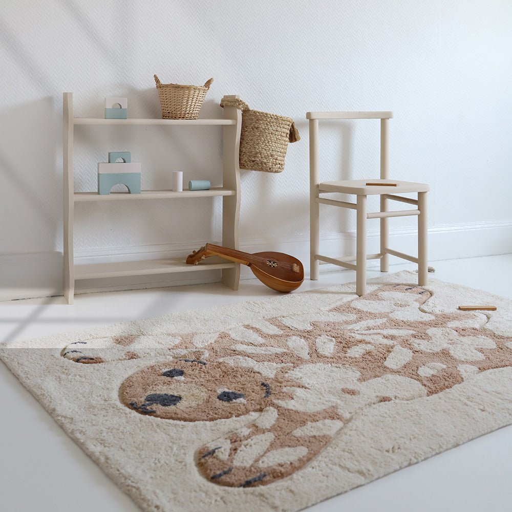 FLOWERBEAR wasbaar katoenen kindervloerkleed 100x150