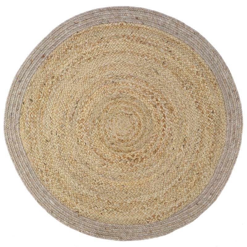 YHUKI TAUPE M jute & wollen vloerkleed