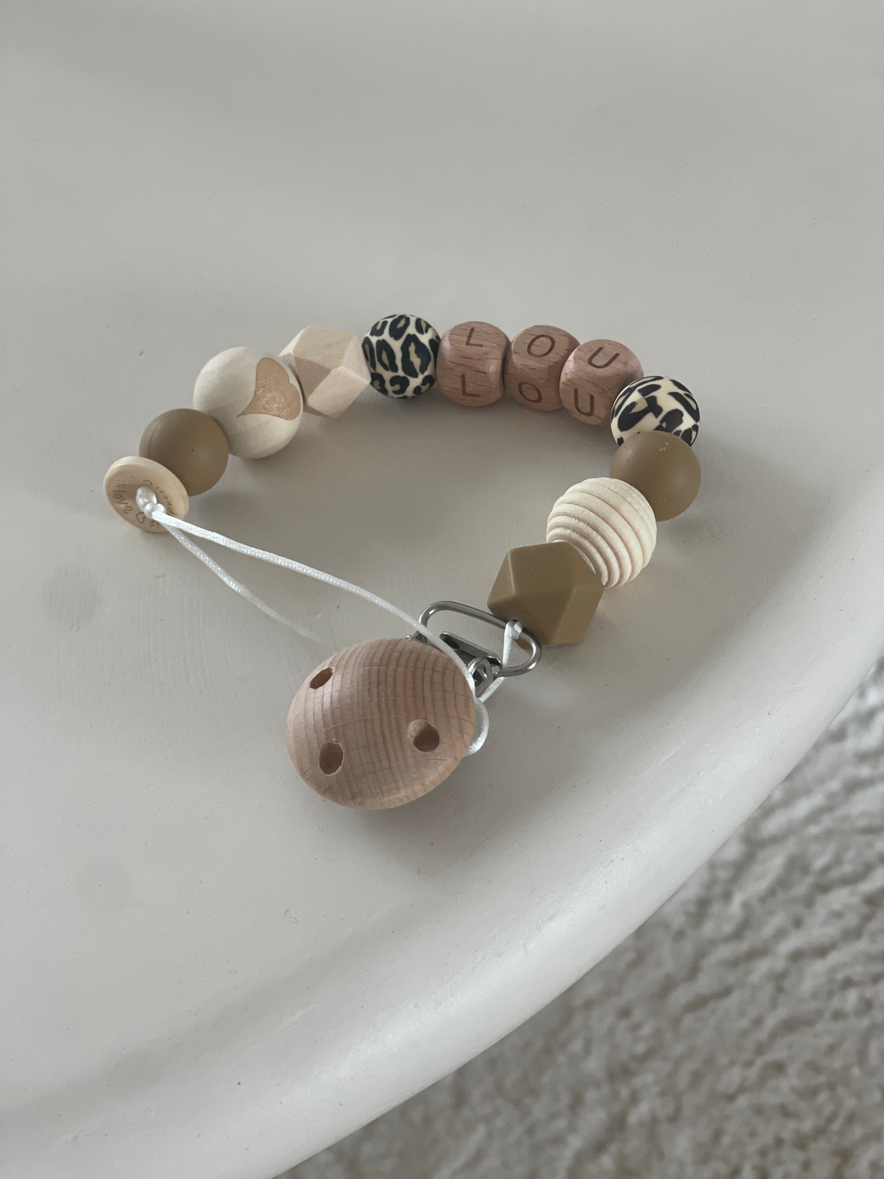 Speenkoord met naam - Lou