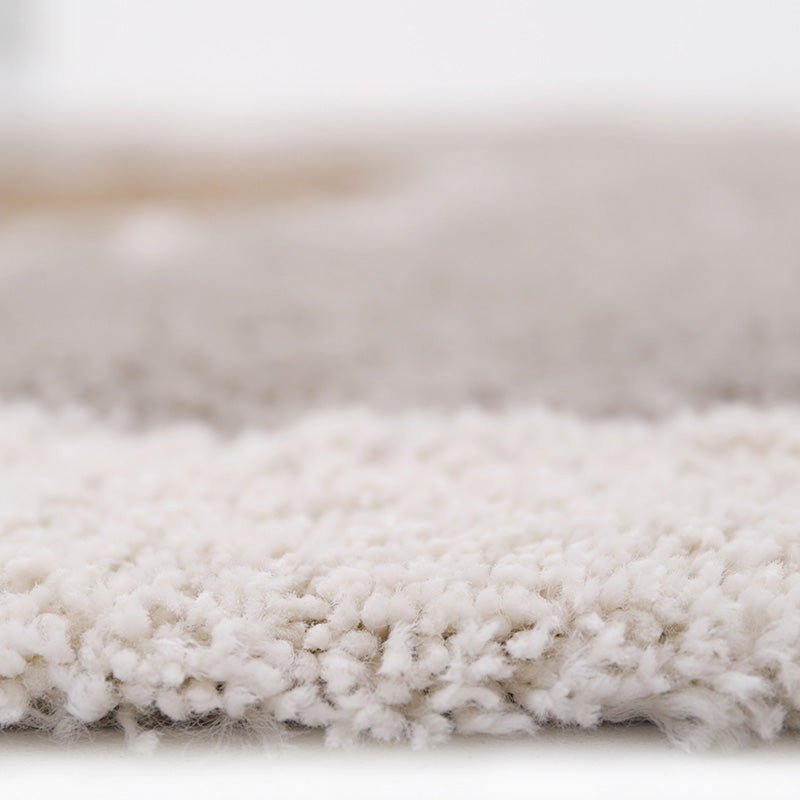 Bohemian Daisy rond kindervloerkleed taupe