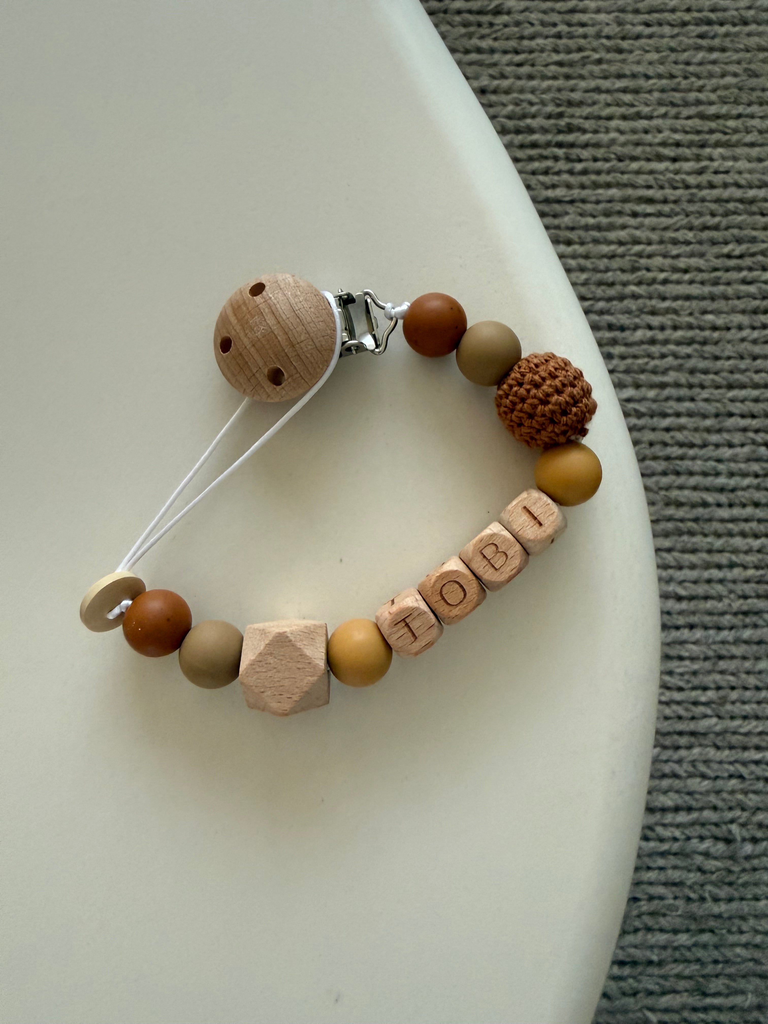 Speenkoord met naam - Tobi