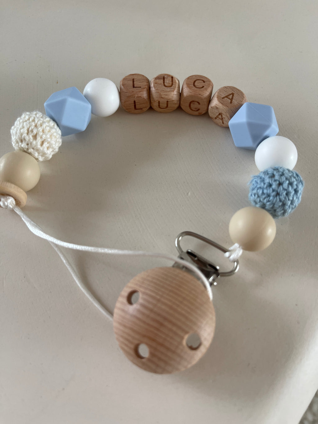 Speenkoord met naam - Luca