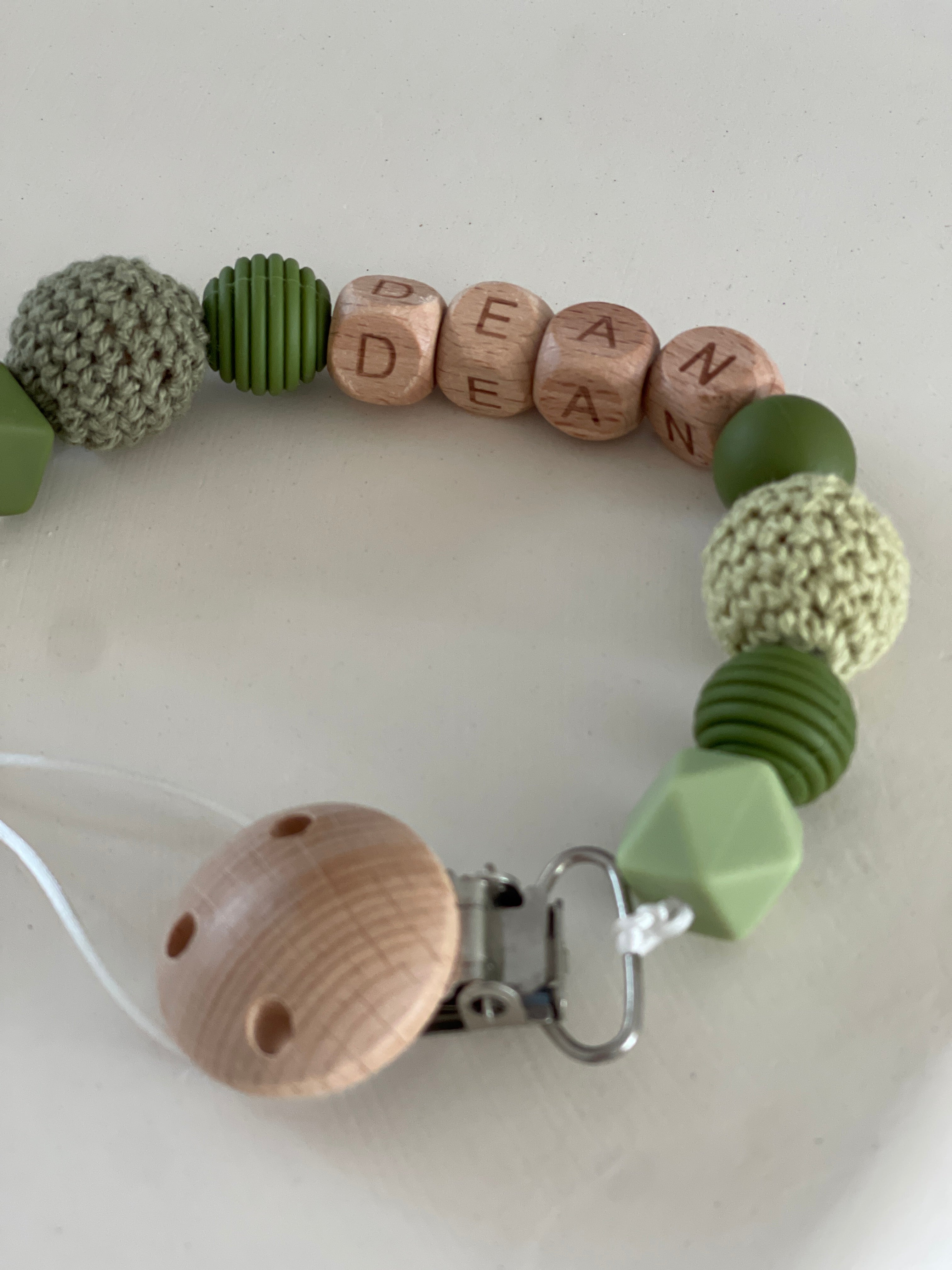 Speenkoord met naam - Dean