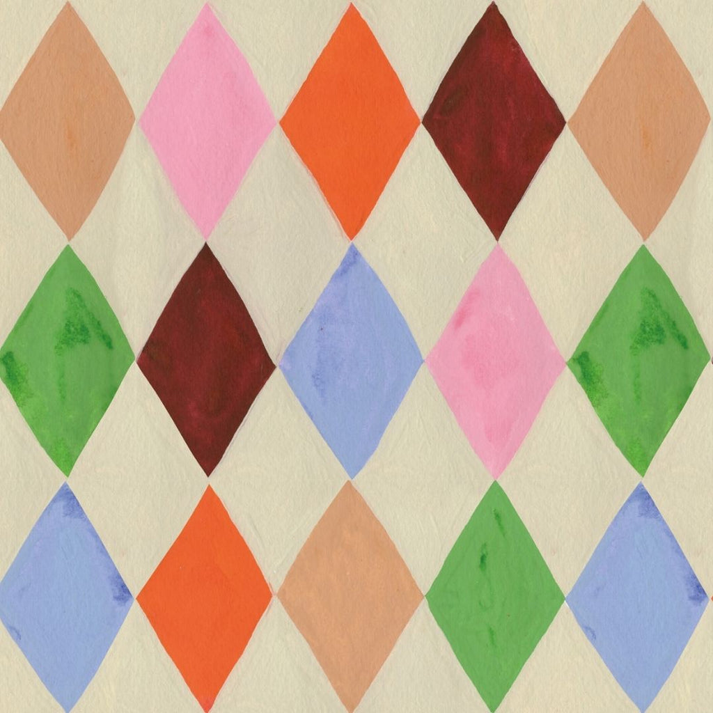 Behangstaal Meet me at the Wall - Harlequin multicolor - Aniek Bartels