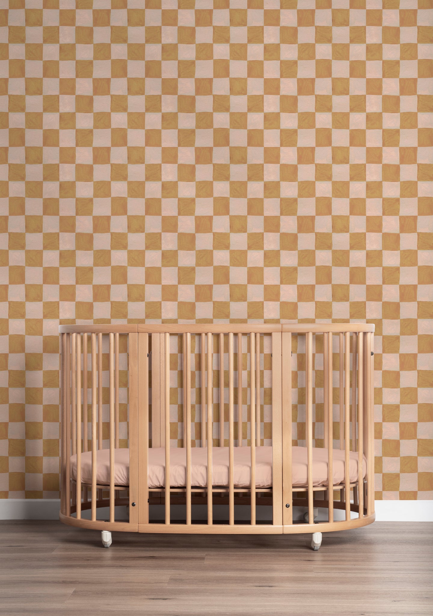 Kinderbehang Meet me at the Wall - Square blocks sand - Aniek Bartels