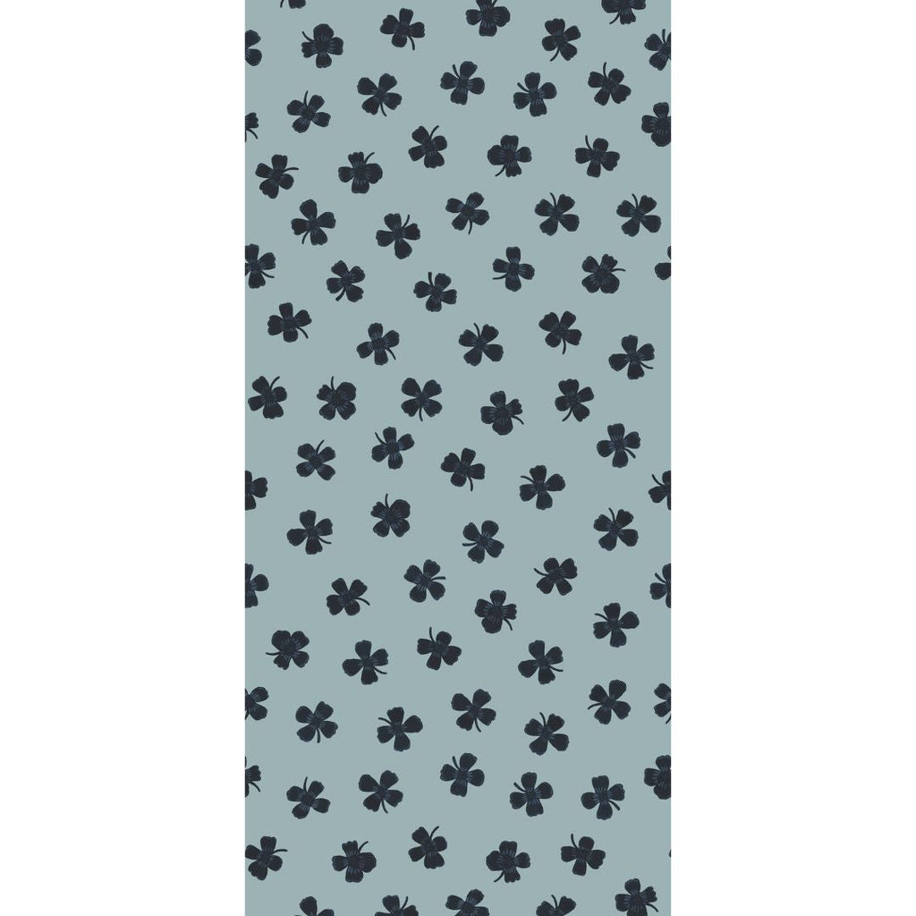 Behang Meet me at the Wall - Lucky Clover - Blue - Joëlle Wehkamp
