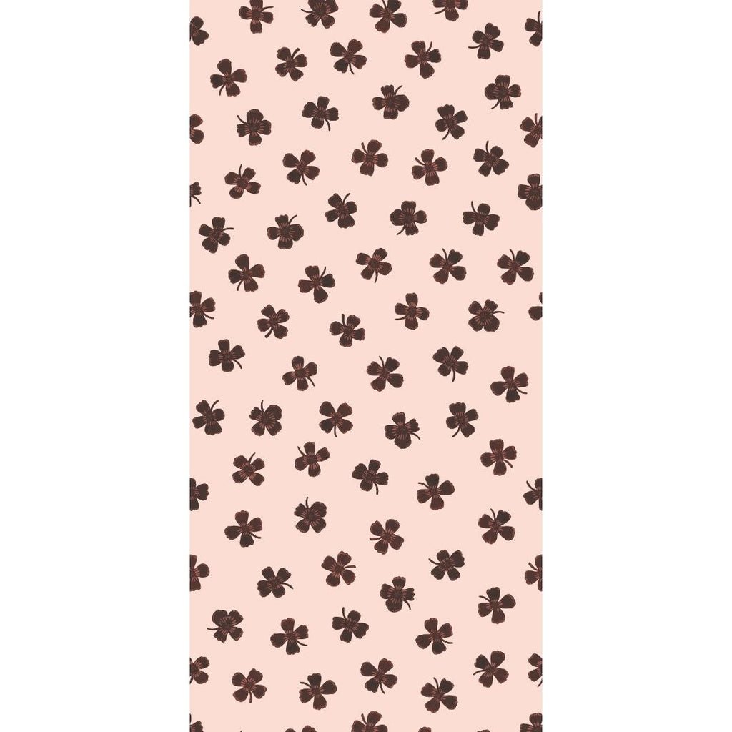 Behangstaal Meet me at the Wall - Lucky Clover - Brown - Joëlle Wehkamp