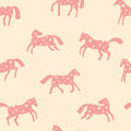 Behang Meet me at the Wall - Magic Horses - Creme - Joëlle Wehkamp