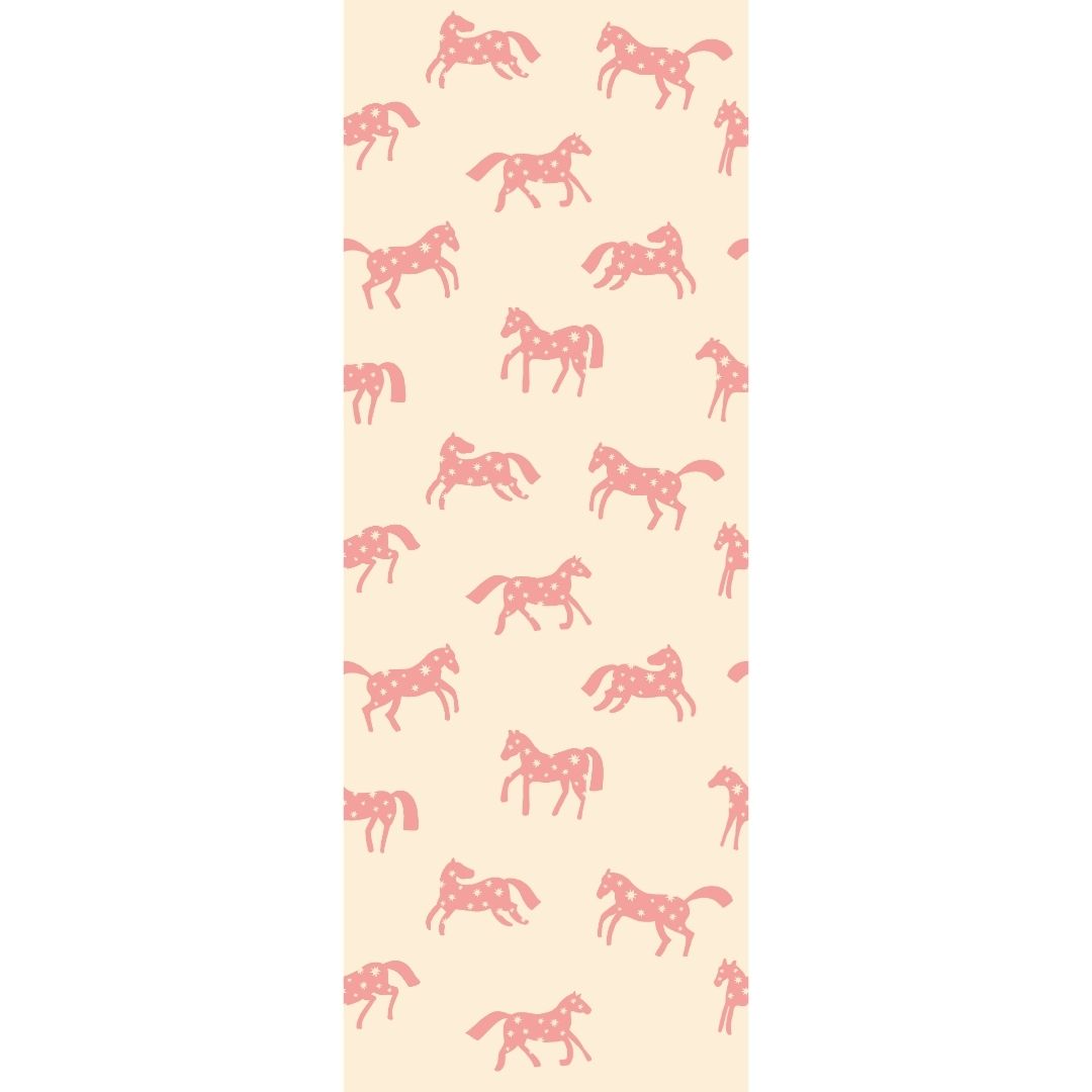 Behang Meet me at the Wall - Magic Horses - Creme - Joëlle Wehkamp