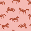 Behang Meet me at the Wall - Magic Horses - Pink - Joëlle Wehkamp
