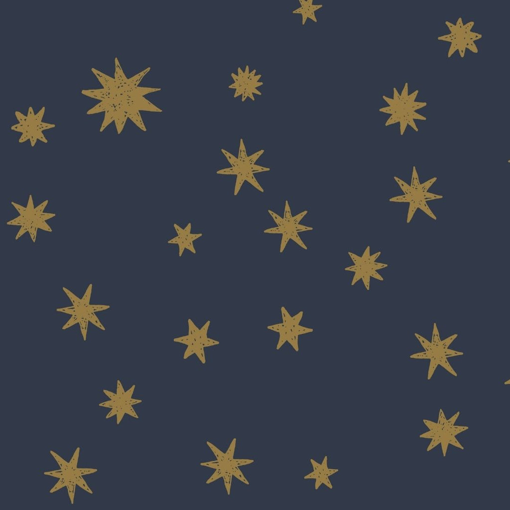 Behangstaal Meet me at the Wall - Starry Night - Blue - Joëlle Wehkamp