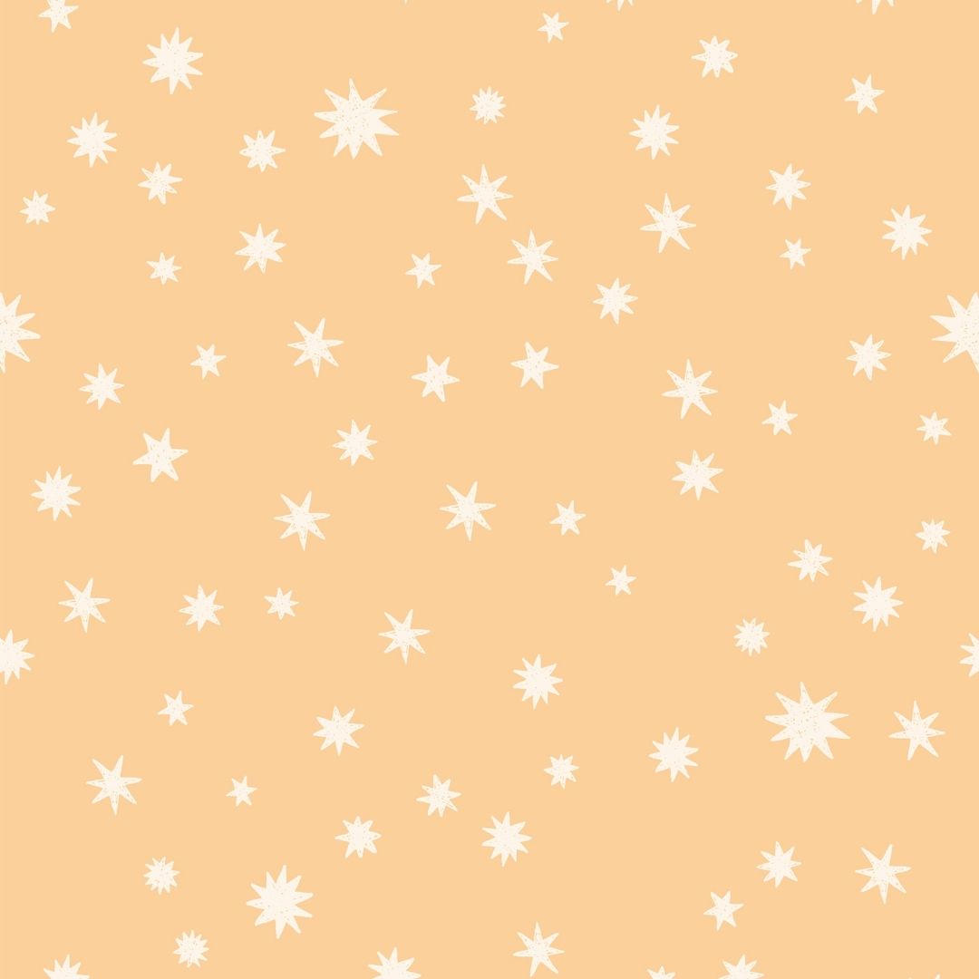 Behangstaal Meet me at the Wall - Starry Night - Buttercup - Joëlle Wehkamp