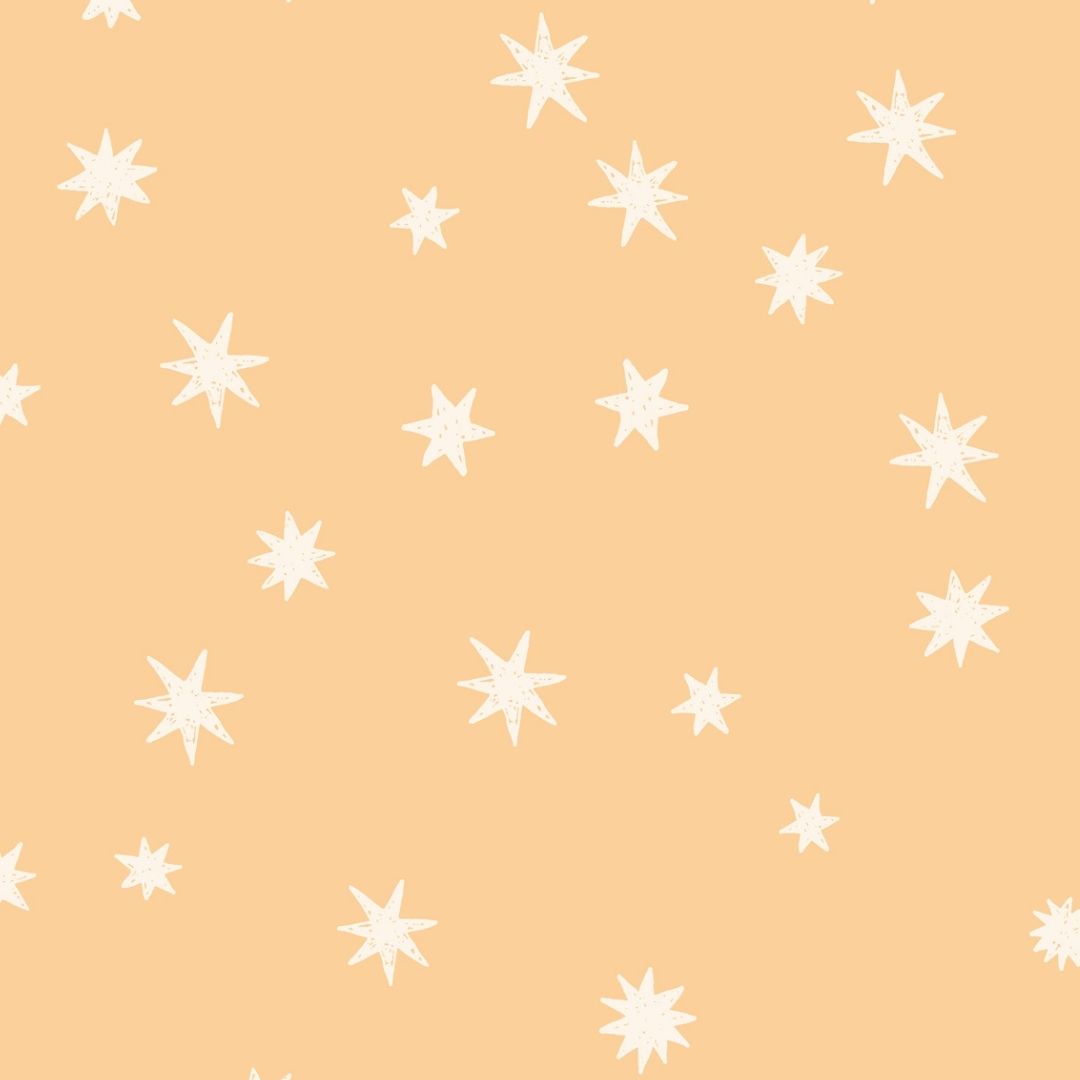Behangstaal Meet me at the Wall - Starry Night - Buttercup - Joëlle Wehkamp
