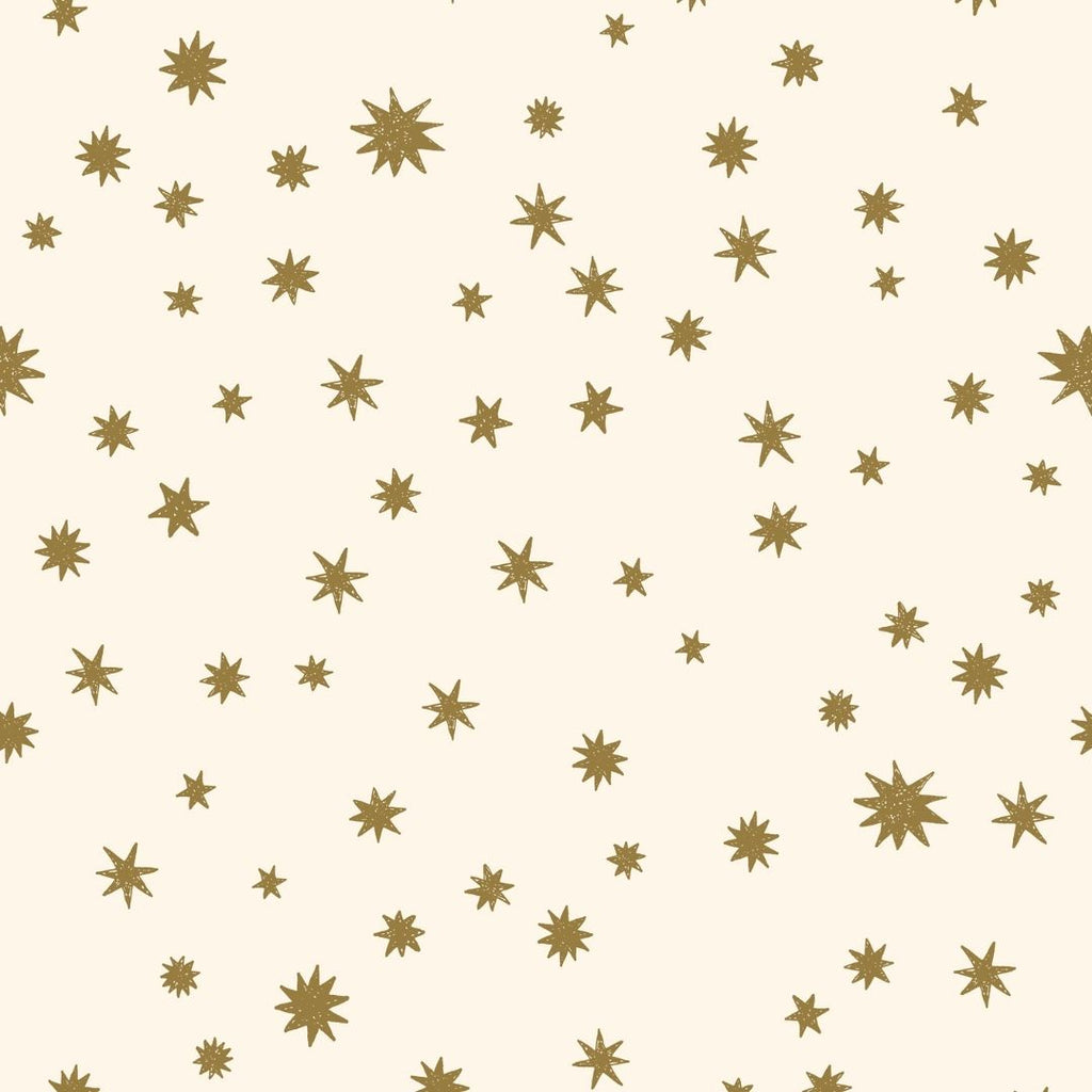 Kinderbehang Meet me at the Wall - Starry Night - Creme & Kaki - Joëlle Wehkamp