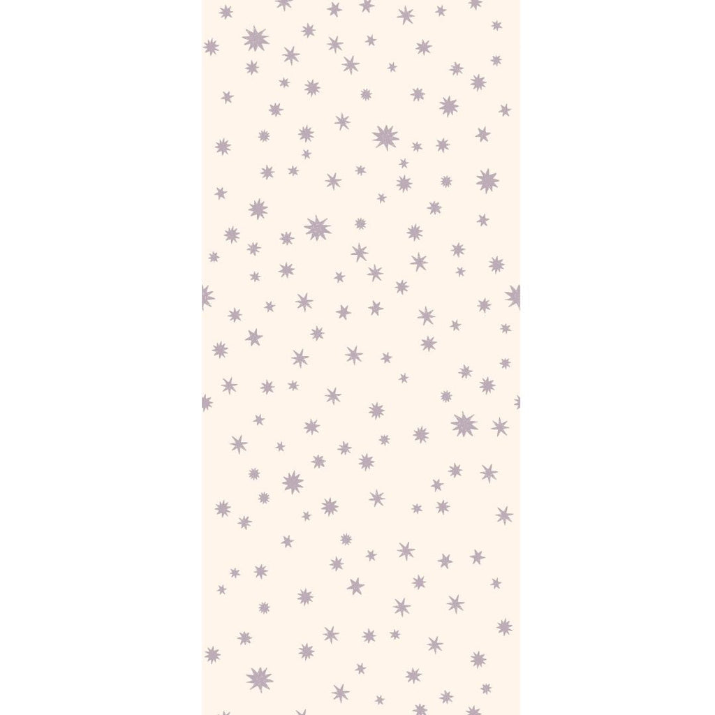 Behangstaal Meet me at the Wall - Starry Night - Creme & Lilac - Joëlle Wehkamp