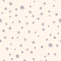 Kinderbehang Meet me at the Wall - Starry Night - Creme & Lilac - Joëlle Wehkamp