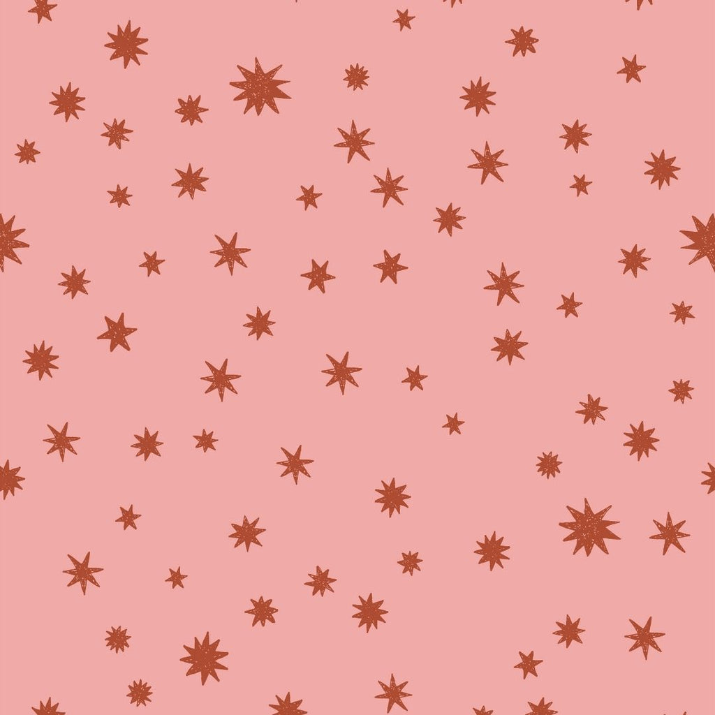 Behangstaal Meet me at the Wall - Starry Night - Pink - Joëlle Wehkamp