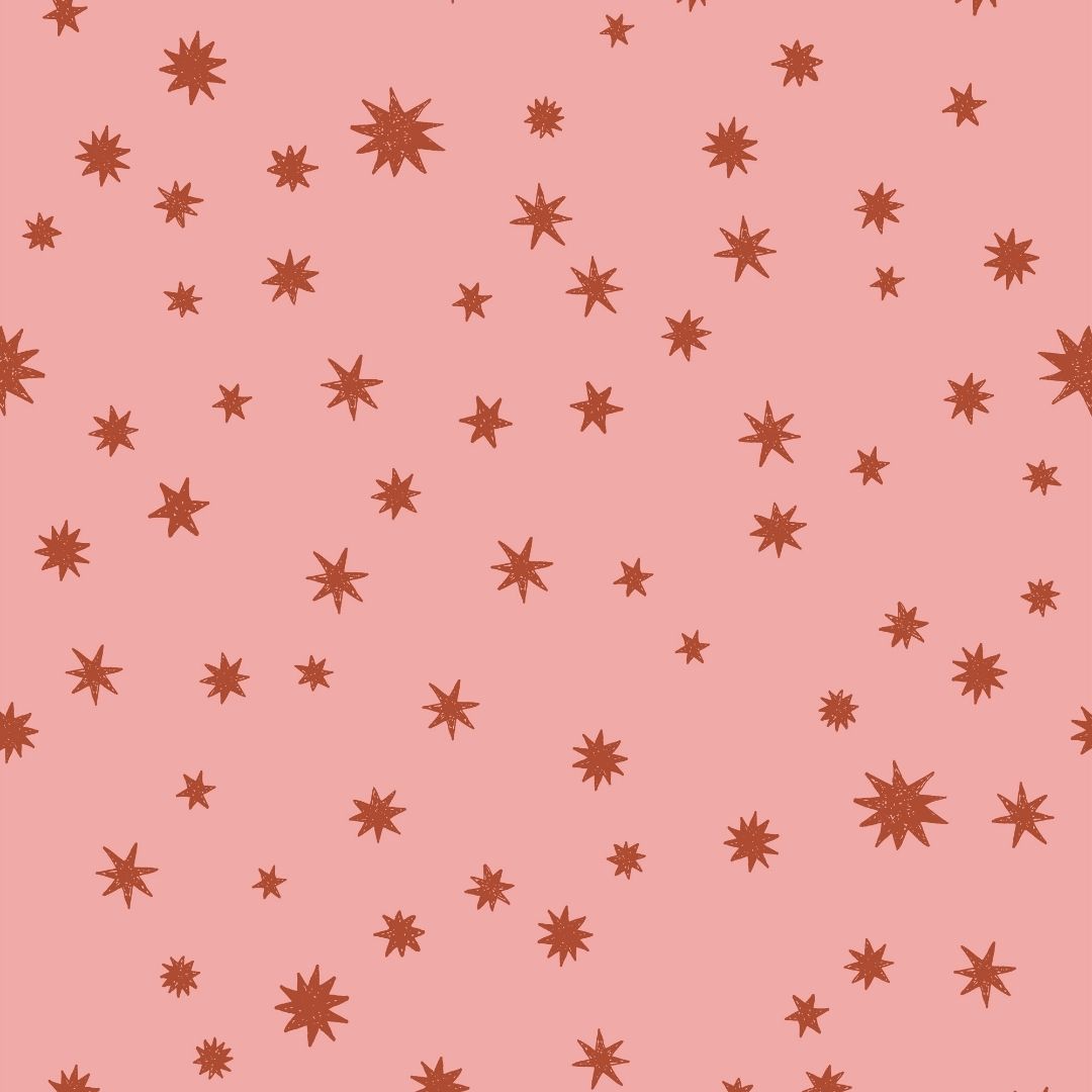 Kinderbehang Meet me at the Wall - Starry Night - Pink - Joëlle Wehkamp