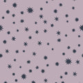 Behangstaal Meet me at the Wall - Starry Night - Lilac - Joëlle Wehkamp