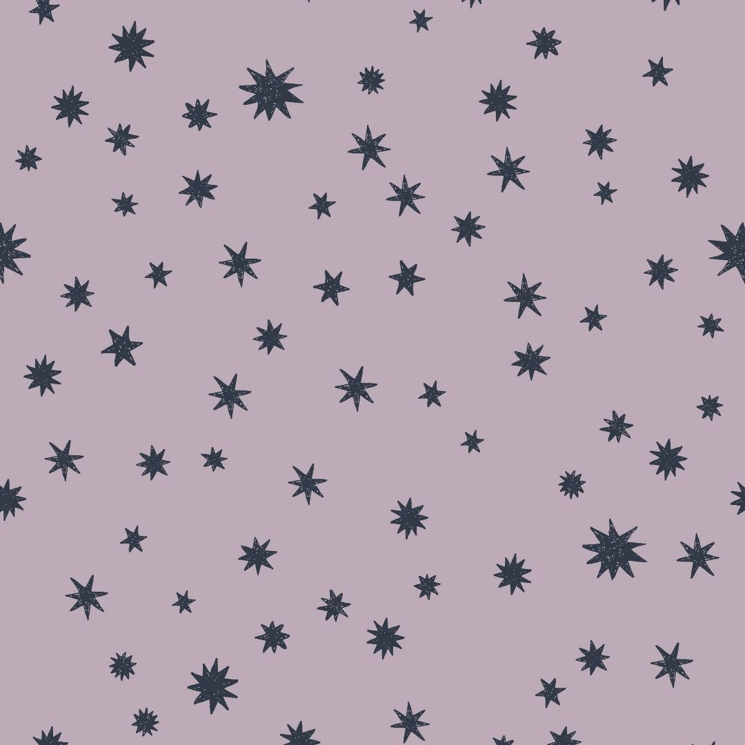 Behangstaal Meet me at the Wall - Starry Night - Lilac - Joëlle Wehkamp
