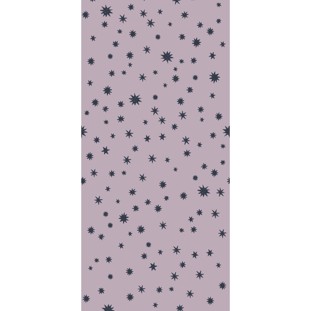Behangstaal Meet me at the Wall - Starry Night - Lilac - Joëlle Wehkamp