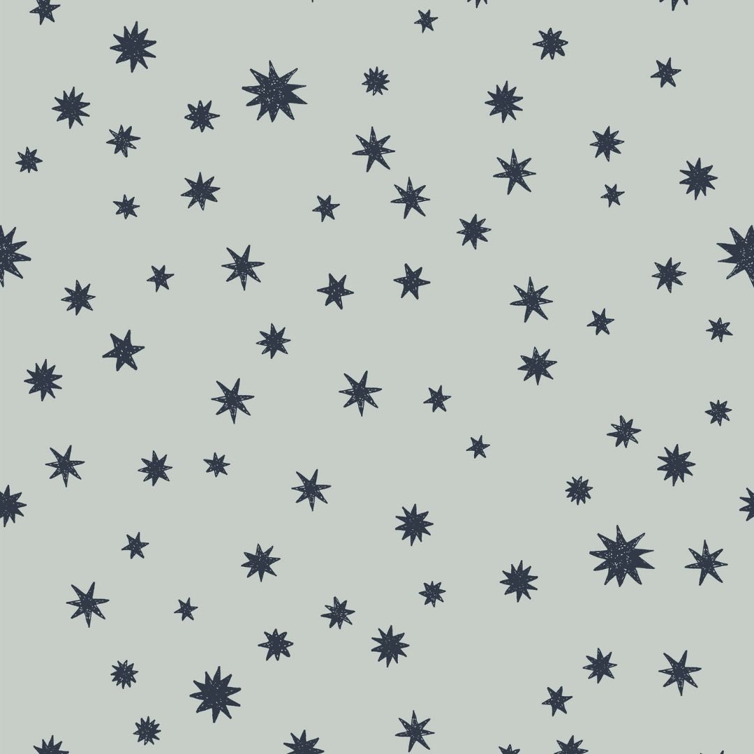 Kinderbehang Meet me at the Wall - Starry Night - Light blue - Joëlle Wehkamp