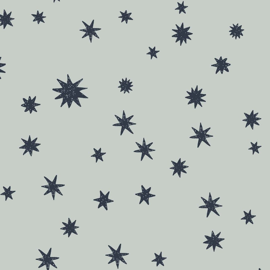 Kinderbehang Meet me at the Wall - Starry Night - Light blue - Joëlle Wehkamp