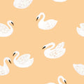 Behangstaal Meet me at the Wall - Swans - Buttercup - Joëlle Wehkamp