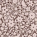Behang Meet Me at the Wall -  Flowerfield Brown - Naturel Noord