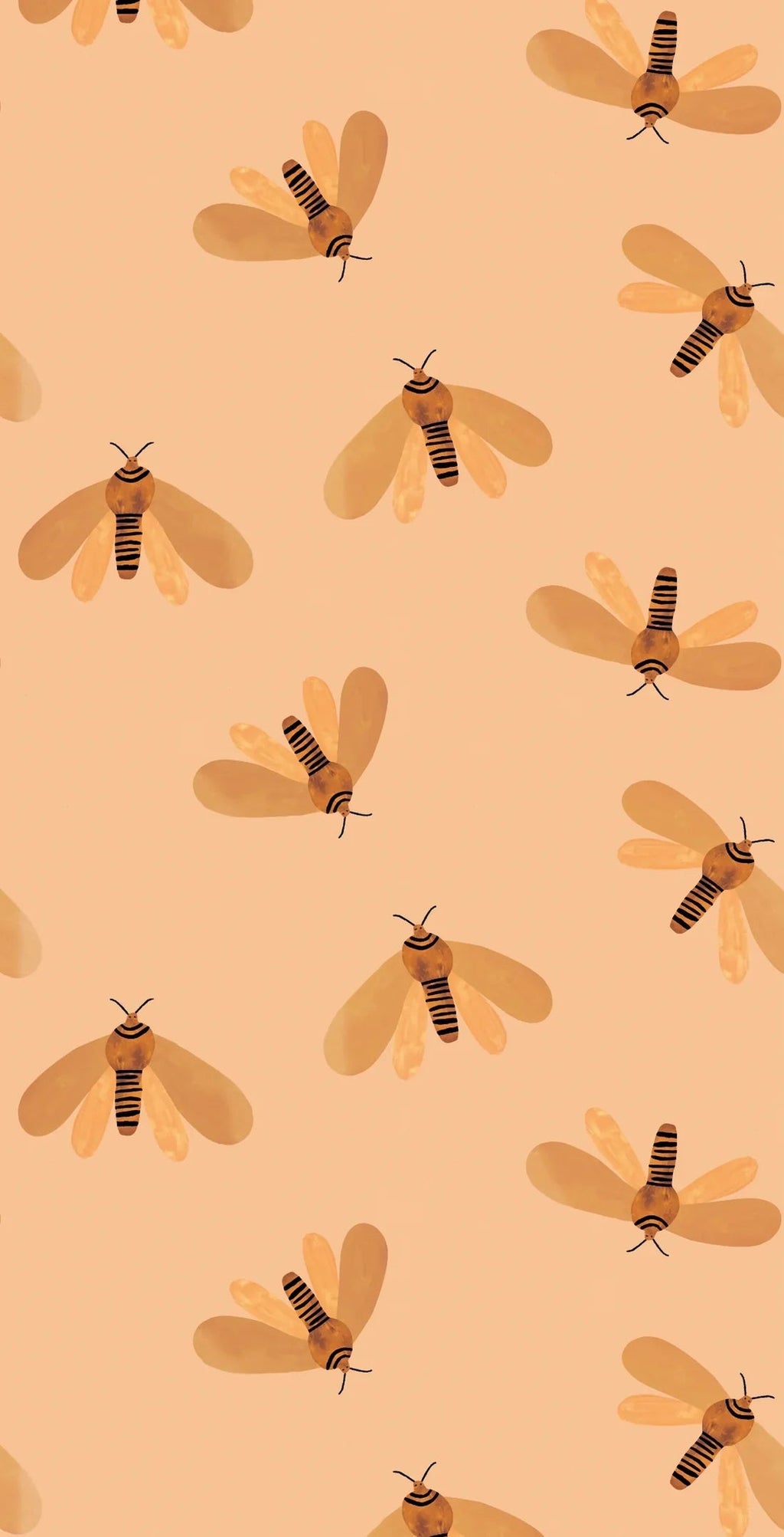 Behang Meet Me at the Wall  - Moth Sun - Aniek Bartels