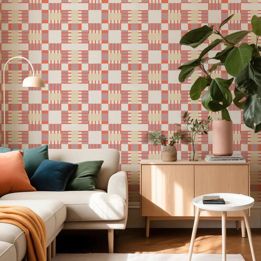 Behang Meet Me at the Wall -  Blocks Two Tone - Sabine van Vessem