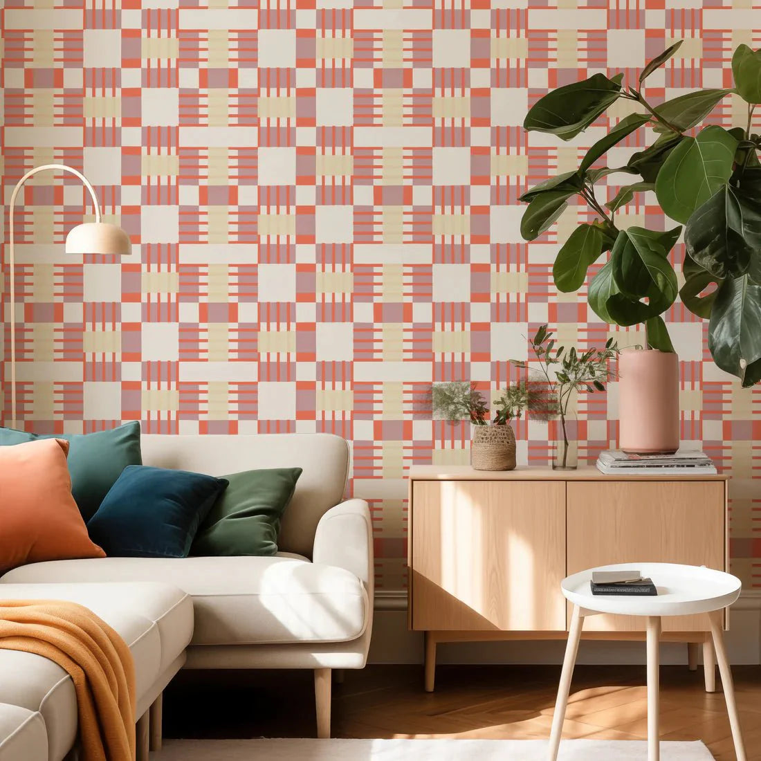 Behang Meet Me at the Wall -  Blocks Two Tone - Sabine van Vessem