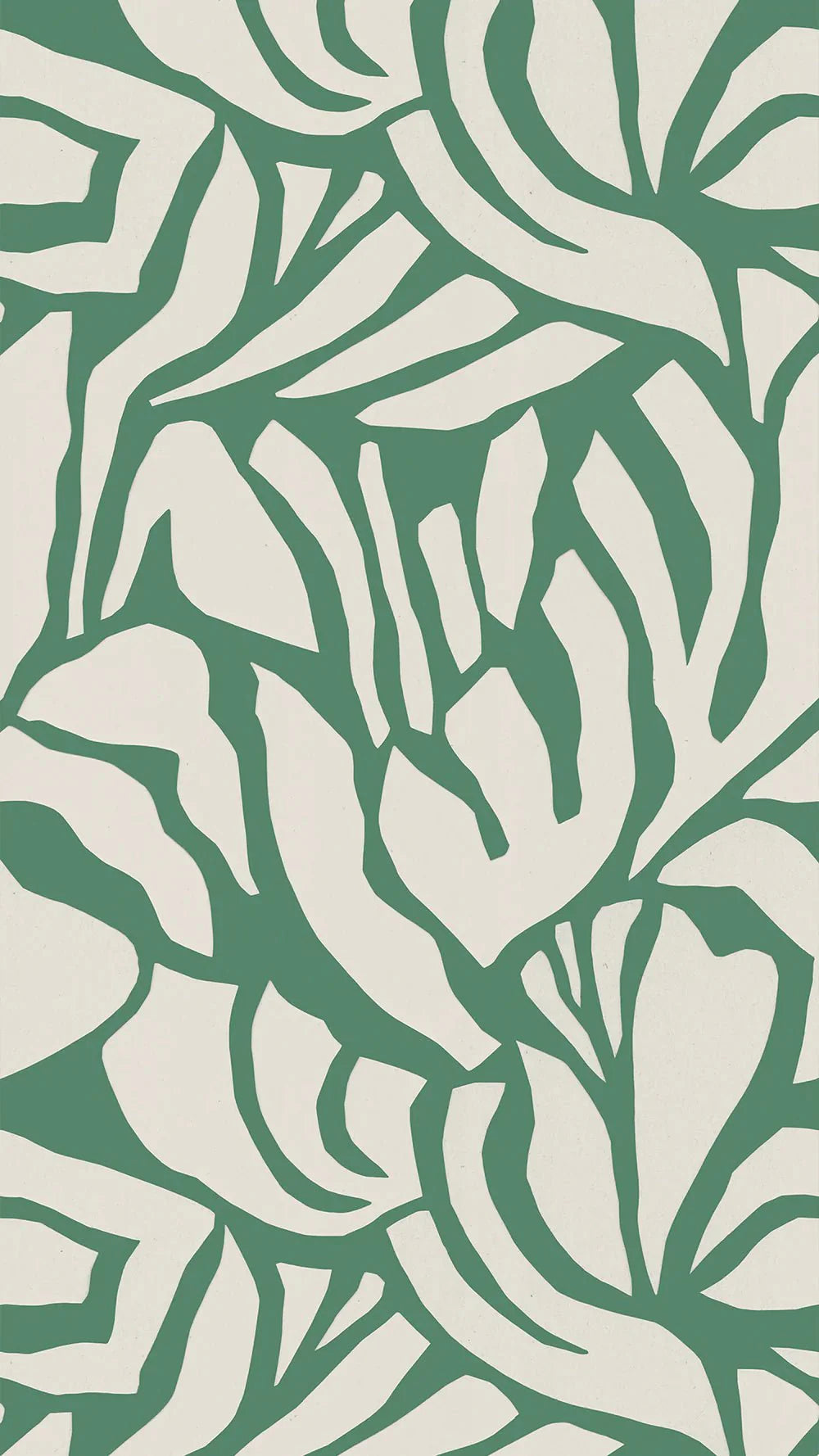 Behang Meet Me at the Wall -  Flow Grean 2 - Sabine van Vessem