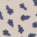 Behangstaal Meet Me at the Wall -  Poppy Flowers Soft Green - Natural Noord