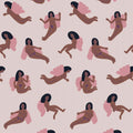 Behangstaal Meet Me at the Wall -  Womanhood Soft Pink  - Natural Noord